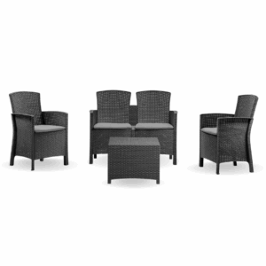 Lido Terrace 3 Piece Rattan Patio / Balcony Set