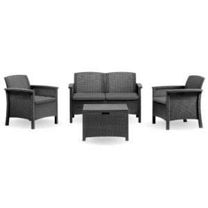 Venezia 4 Piece Rattan Patio Set